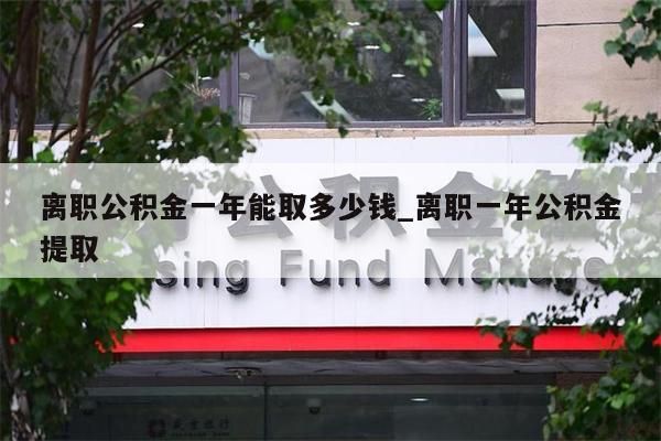 离职公积金一年能取多少钱_离职一年公积金提取